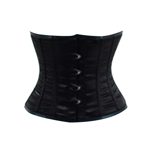 Black Satin Underbust Corset