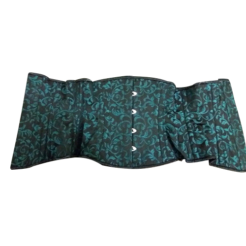 Green Black Brocade UB Corset