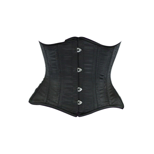 Black Satin Short Underbust Corset