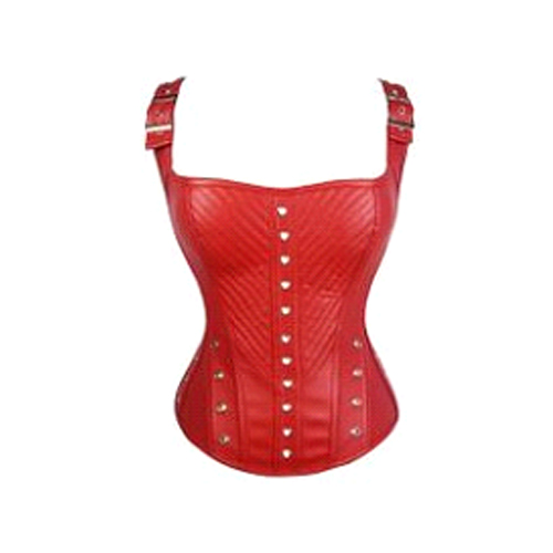 Red Satin Ethnik Style Halloween Corset