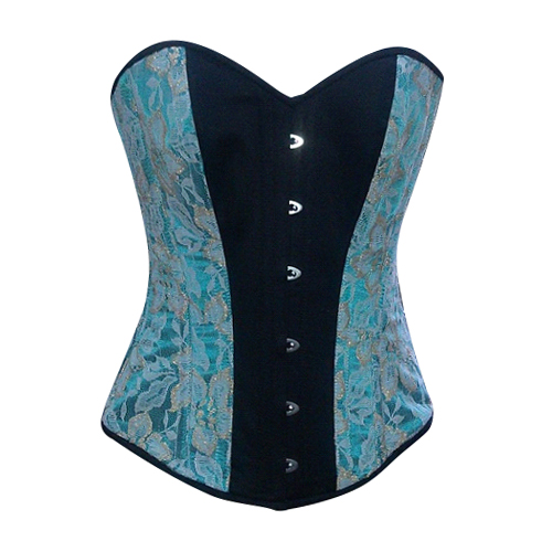 Turquoise Black OB Corset