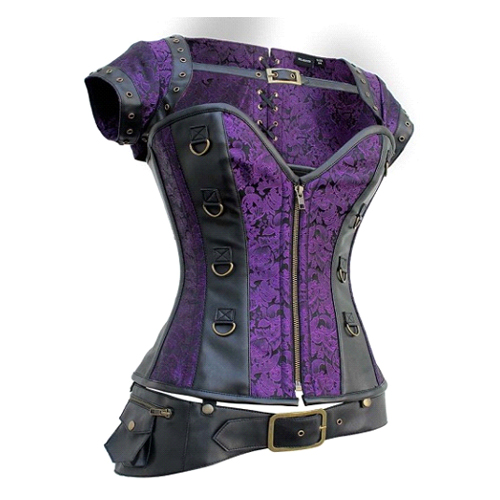 Purple Steampunk Corset