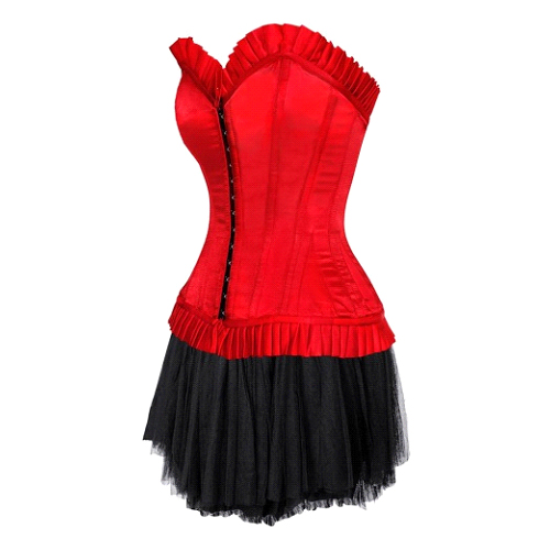 Red-Corset-with-Black-Skirt