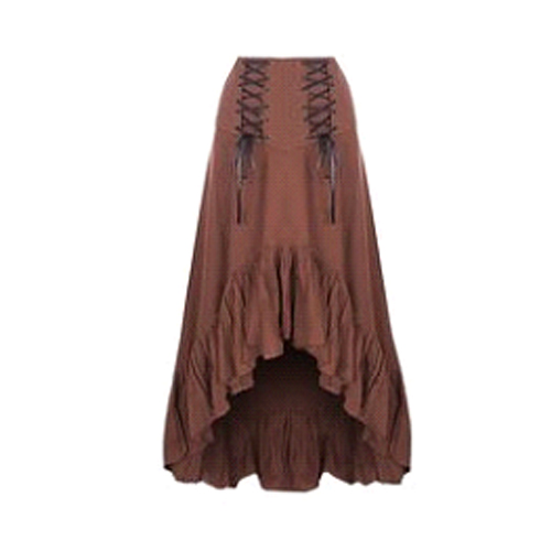 Brown-Steampunk-Skirt-Lacing-on-Waist