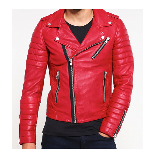 HIPSTER ROUGE LEATHER JACKET