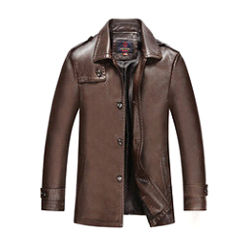 MENS PLUS SIZE PU LEATHER JACKET