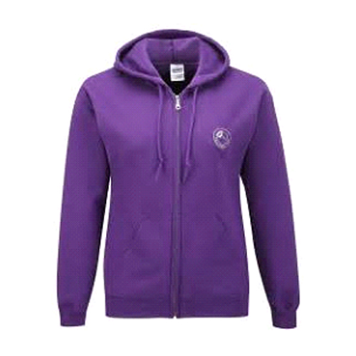 purple fleece hoodie