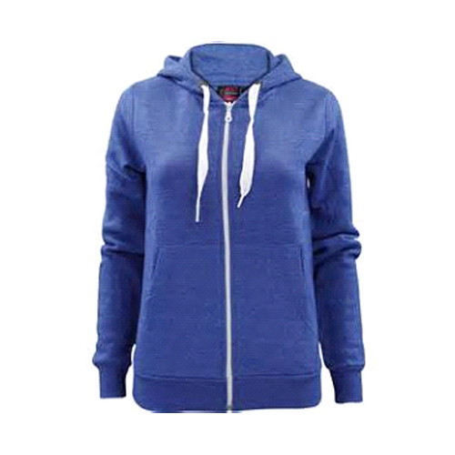 women royal blue fleece hoodie