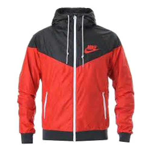 MEN RED BLACKFLEECE HOODIE