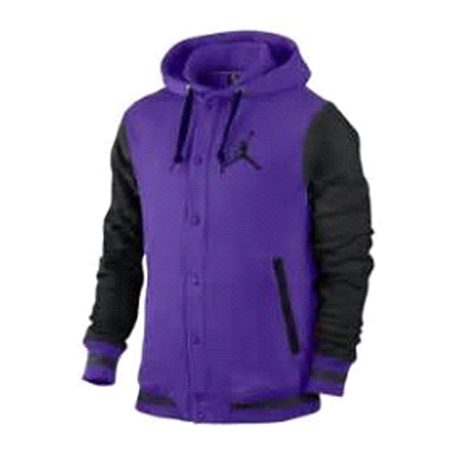 PURPLE BLACK FLEECE HOODIE